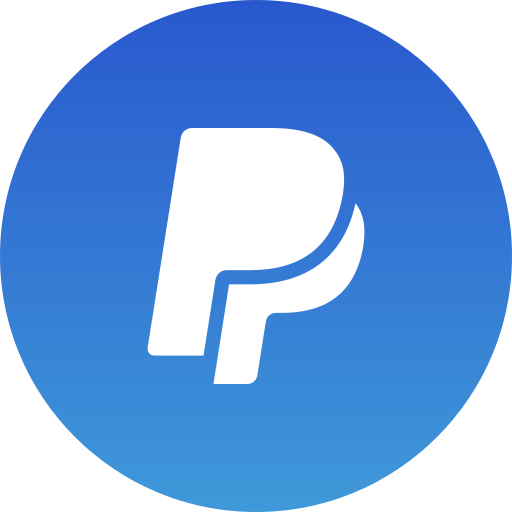 PayPal logo: white